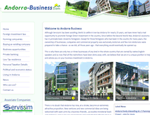 Tablet Screenshot of andorra-business.com